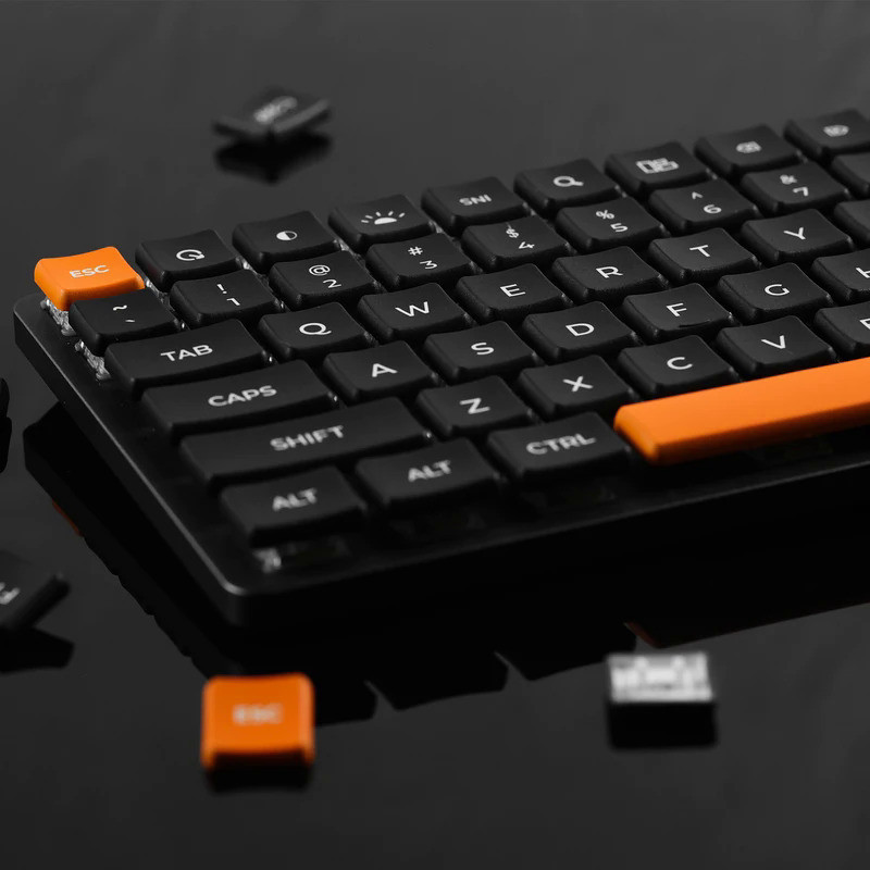 CHOSFOX Low Profile PBT Choc Keycaps for Kailh 1350 Low Profile Switch Mechanical Keyboard Ultra Thi