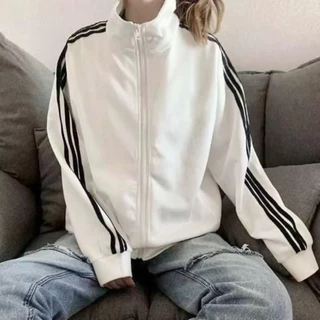 เสื้อแขนยาว คาร์ดิแกนซิปแขนยาว สไตล์สปอร์ต