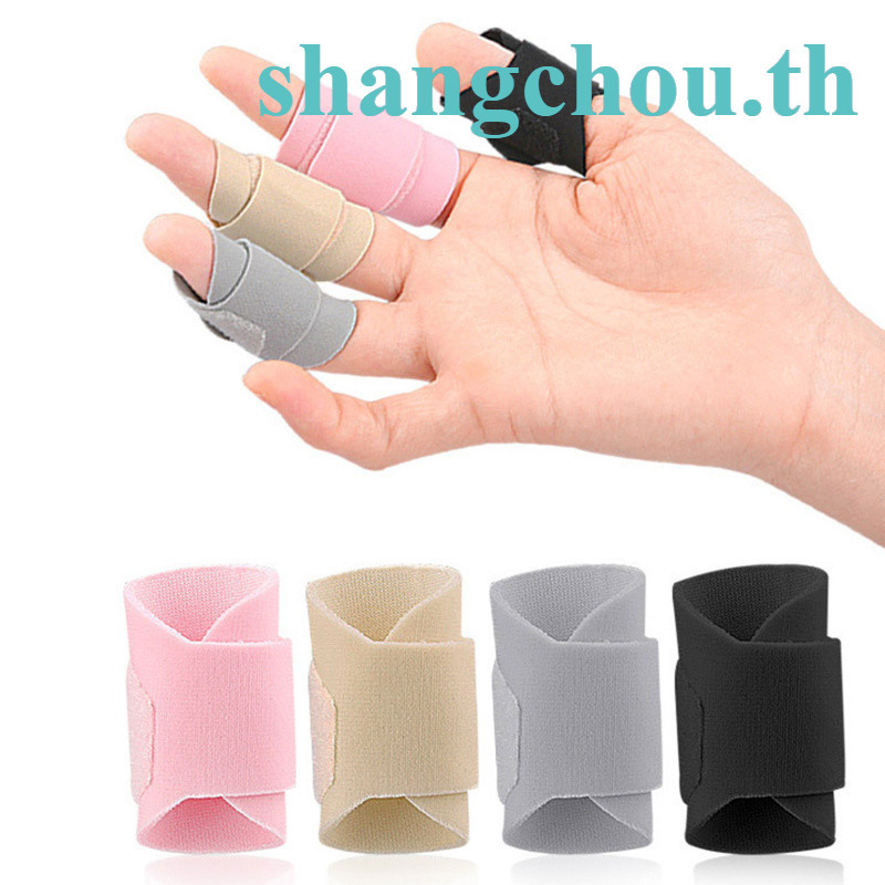 [YWBX]ปลอกนิ้วแบบปรับได้ 5 ชิ้น,ปลอกนิ้วโพลีเอสเตอร์สแปนเด็กซ์ถักสากล,สายรัดนิ้วป้องกันสําหรับกีฬาบอลและกิจกรรมกลางแจ้ง