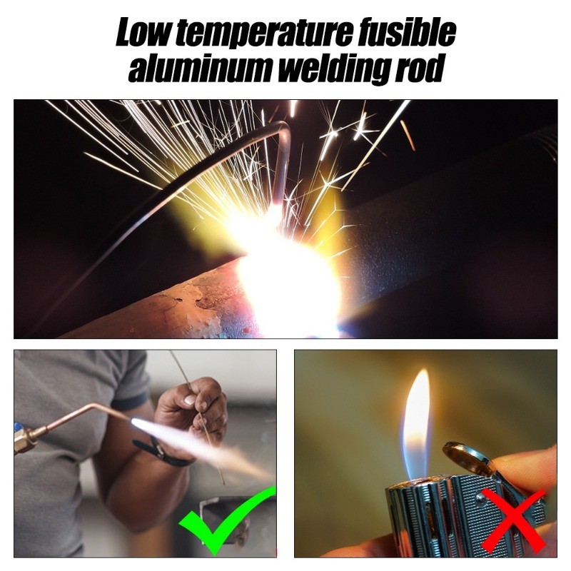 10/20/30ชิ้นแท่งเชื่อมอุณหภูมิต่ํา-แท่งอลูมิเนียมละลายง่ายสากลสําหรับบัดกรีเหล็กทองแดง - รูปที่ 5