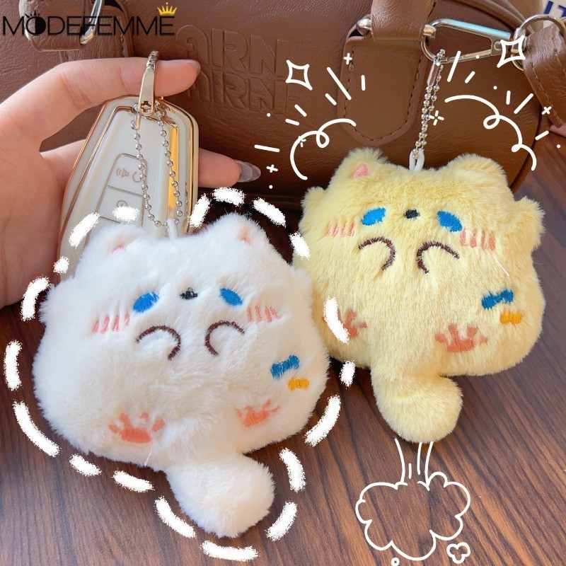 [ แนะนํา ] พวงกุญแจจี้ตุ๊กตาแมว DuDu - ตุ๊กตาตุ๊กตา Charm - KeyRing แขวนอุปกรณ์เสริม - ของที่ระลึกของเล่นกระเป๋าการ์ตูน - ของขวัญวันเกิดเด็ก