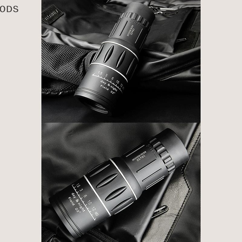 Ods 16X52 กล้องโทรทรรศน์ตาข้างเดียว Dual Focus ซูมกล้องส่องทางไกล HD ขอบเขต Night Vision พร้อมสายคล้องเลนส์/ยางกลางแจ้ง OD