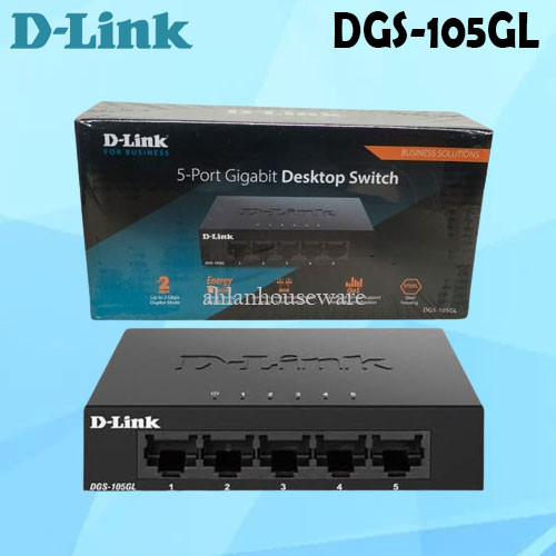 DLINK DGS 105GL SWITCH HUB 5 PORT GIGABIT