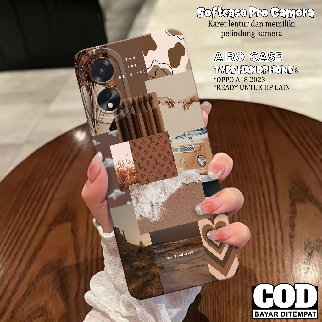 HP เคส Oppo A18 ใหม่ล่าสุด 2023 - เคส Oppo A18 Softcase - เคส AIRO - เคส Oppo A18 - เคส Oppo A18 - เ