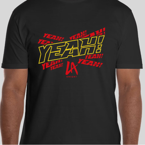 Wwe La Knight Yeah Shirt T-Shirt เสื้อผ้าผู้ชายใหม่ที่โดดเด่น