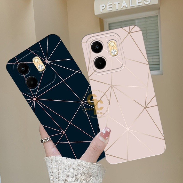 HP [GC08] Softcase INFINIX SMART 9 4G 2024 INFINIX HOT 50i 4G 2024 Contemporary Abstract Motif - เคส