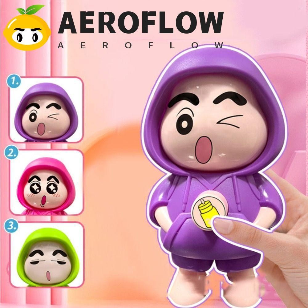 Aeroflow ตุ๊กตาเปลี่ยนหน้าเครยอนชินจัง, งานฝีมือ DIY สไตล์จีน ของเล่นแต่งหน้าหน้าชินจัง, พร้อมพวงกุญแจพลาสติก 3 ของเล่นเปลี่ยนหน้า ตุ๊กตาคริสต์มาส