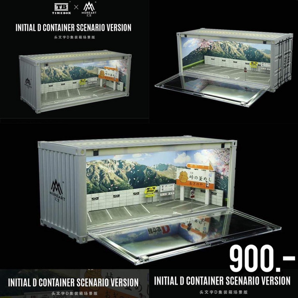 Time Box & MoreArt 1/64 INITIAL D CONTAINER SCENARIO MODEL