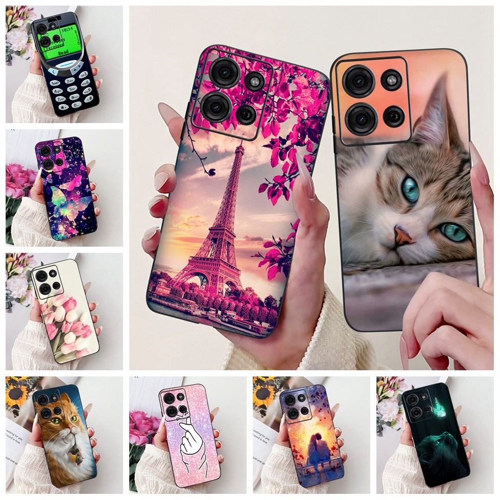 Motorola Moto G75 กรณี 5G ความงามแฟชั่นผีเสื้อดอกไม้แมวน่ารัก Love ฝาหลัง Moto G75 Motorola G75 เคสโ