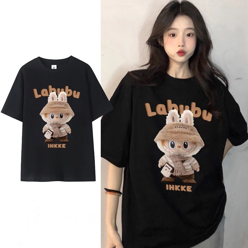 เสื้อยืดแขนสั้นพิมพ์ลายการ์ตูน LABUBU ลาบูบู S-3XL ตัดเย็บดี ผ้านุ่ม ส่งเร็ว จัดส่งจากไทย
