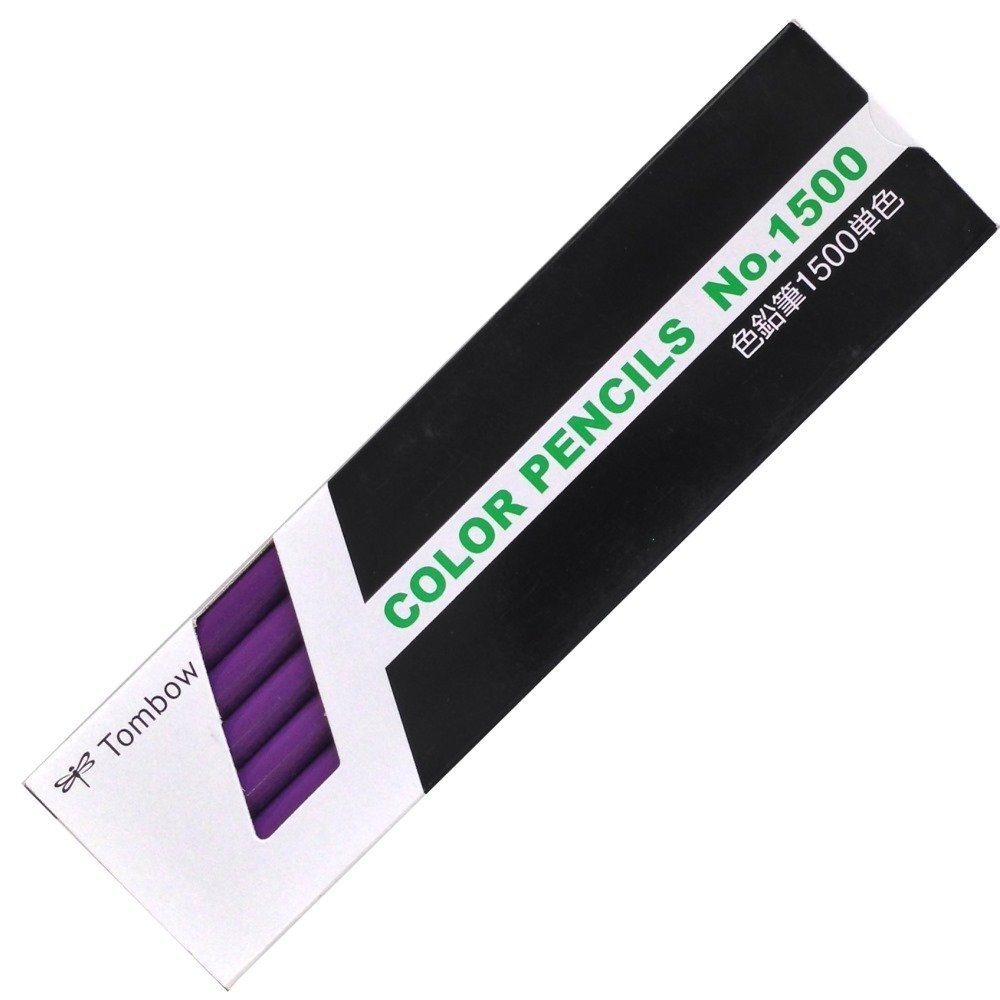 Tombow 1500 Colored Pencils - 1 Dozen in Violet (1500-19)