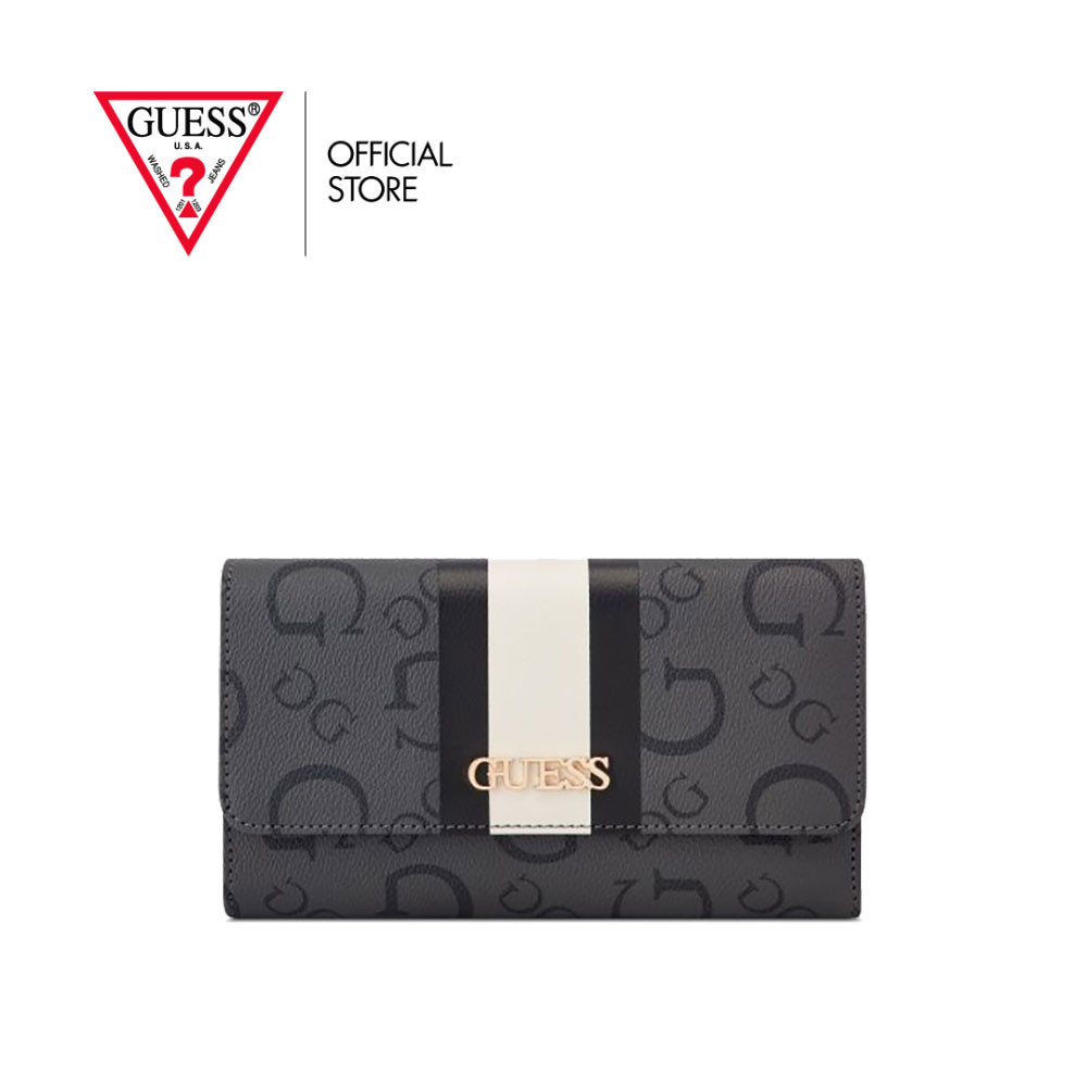 GUESS กระเป๋า รุ่น HG943266 BRECKEN SLG MULTI CLUTCH BLACK สีดำ