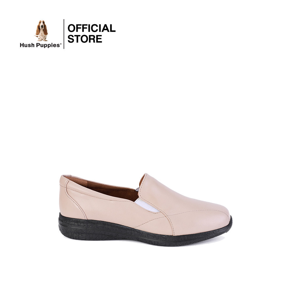 Hush Puppies รองเท้าผู้หญิง รุ่น HP 8WCFI4244C - สีเบจ (รองเท้าลำลองหนังแท้ แบบสวม)