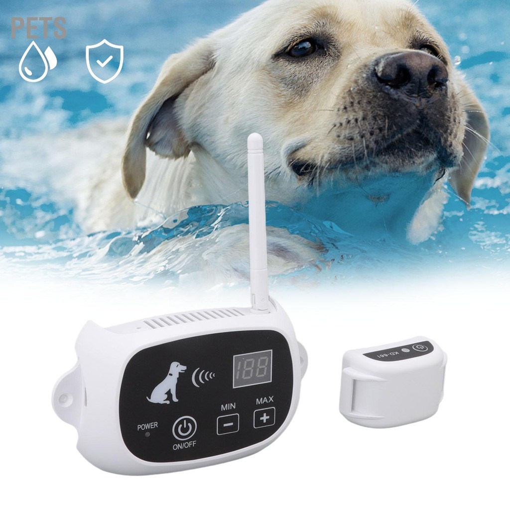 Pets Wireless Dog Fence IP67 Waterproof Rechargeable 82 Feet To 1640 Pet Containment System for Dogs
