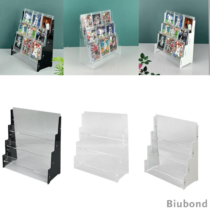 [Biubond] การ์ดชั้นวางจอแสดงผลจัดเก็บชั้นวางอะคริลิคการ์ดสะสม Deack แสดงผล Riser ชั้นวางสําหรับจอแสดงผลหน้าต่างเดสก์ท็อป