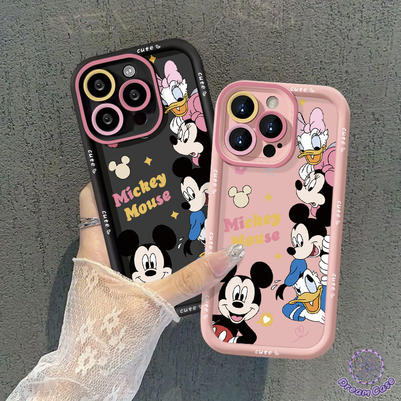 การ์ตูนน่ารักมิกกี้เมาส์โดนัลด์เป็ดนุ่ม เคส Samsung A54 A52 A05s A05 A14 A15 A06 A04 A32 A24 A03 A53 A13 A21s A02s A50