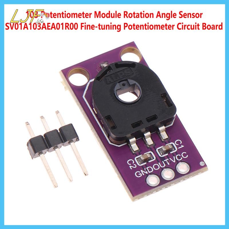 Ljf 103 เซ็นเซอร์มุมโรตารี Fine-Tunning โมดูล Potentiometer SMD ฝุ่นมุม Sensing Potentiometer โมดูล 