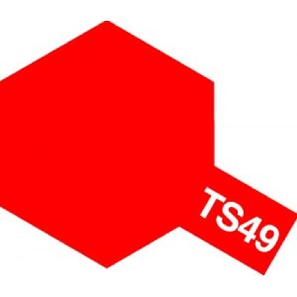 สีสเปรย์ tamiya TS-49 Bright red 4950344993918