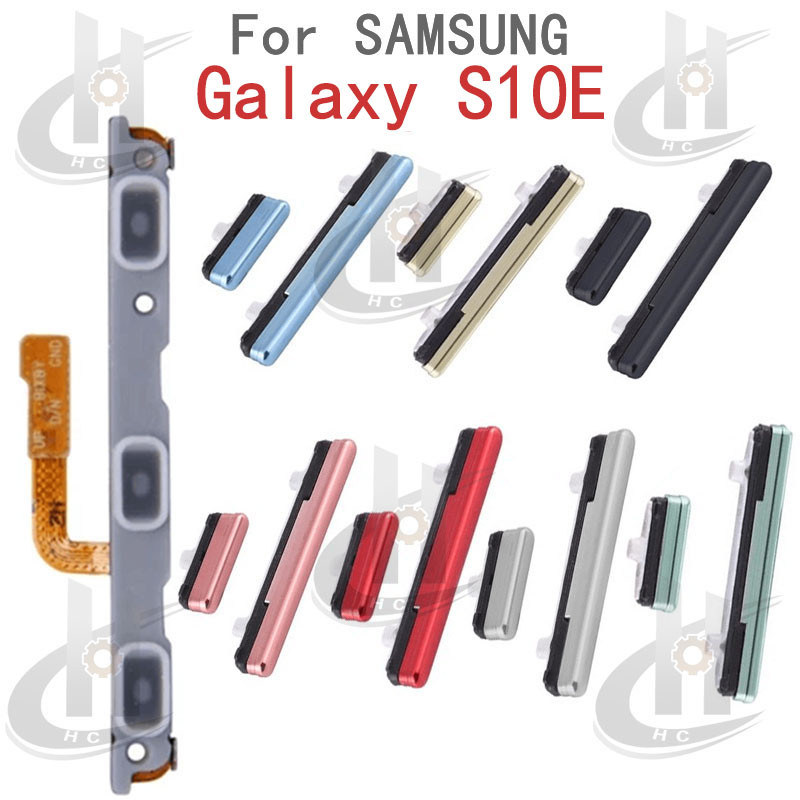 สําหรับ Samsung Galaxy S10E ปุ่มด้านข้างปรับระดับเสียงปุ่ม Flex Cable Keys ปุ่มปิดระดับเสียงขึ้นลงด้านข้างอะไหล่ทดแทน