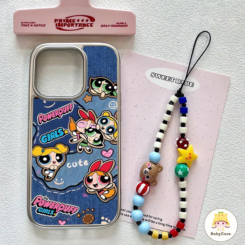 เคสไอโฟน11 สำหรับ iPhone 15 11 13 16 12 14 Pro Max 16 8 7 15 Plus XR X XS MAX SE 2020 น่ารักน่ารักฝาสร้อยข้อมือโปร่งใส