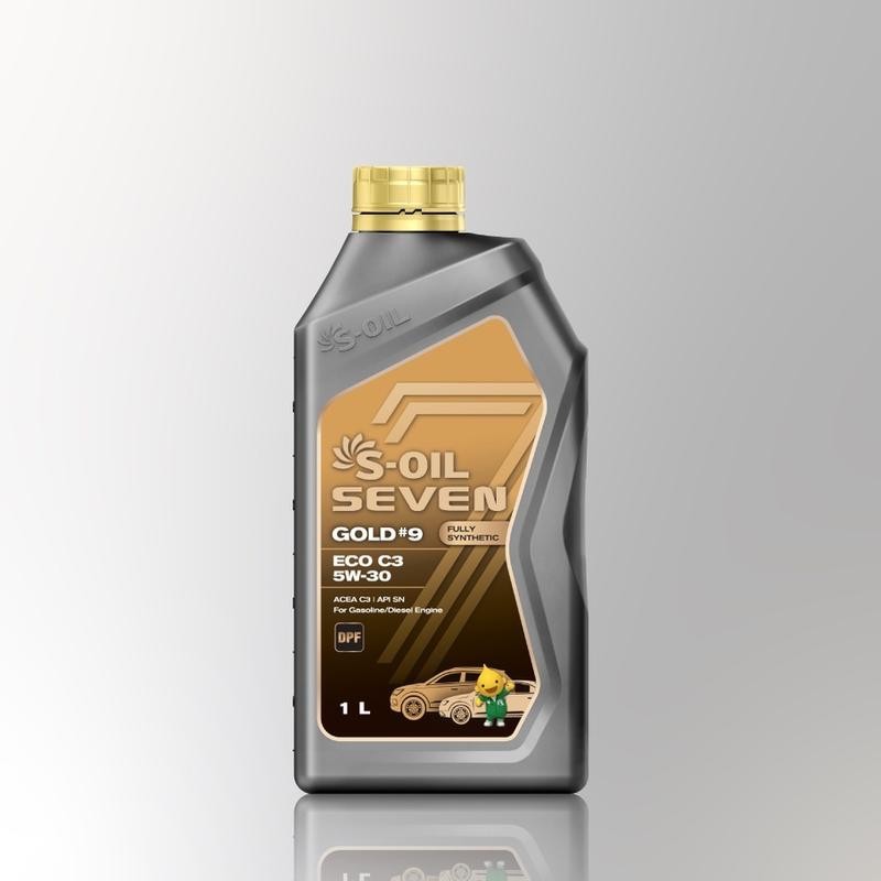 น้ำมันเครื่องดีเซล-เบนซินสังเคราะห์แท้ l  S-OIL 7 GOLD#9 5W-30/ 5W-40 ขนาด 1 ลิตร