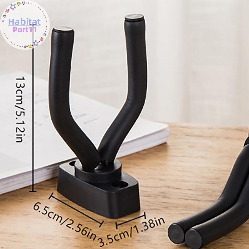 Habitatport 1 ชิ้นผู้ถือกีตาร์ Wall Mount Stand อะไหล่และอุปกรณ์เสริมเครื่องมือบ้านจอแสดงผลกีตาร์ Hook Wall Hanger กีตาร์ Picks th