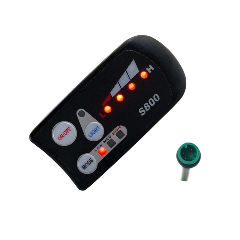 WIN S800 Display Panel 36V 48V ขั้วต่อกันน้ําสําหรับจักรยานไฟฟ้าและสกู๊ตเตอร์