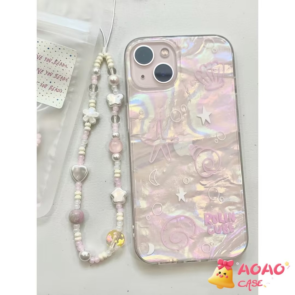 เคสไอโฟน11 สำหรับ iPhone 16 13 11 15 12 14 Pro Max 8 7 16 15 Plus XR X XS Max สร้อยข้อมือผ้าสร้อยข้อมือแบบนุ่มโรแมนติกสด