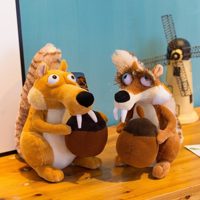 Jamxun 27 ซม.น่ารัก Soft Ice Age 3 กระรอกหมอนตุ๊กตาของเล่น Office Nap หมอน Home Comfort Cushion Deco