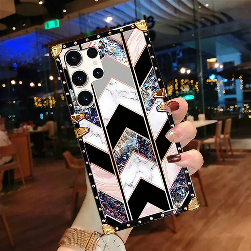 ปลอก Samsung S26 Ultra S25 Ultra S24 Ultra S24 S23 S22 S21 FE Note20 Note10+ แฟชั่นลายหินอ่อนกันกระแทกเคสโทรศัพท์