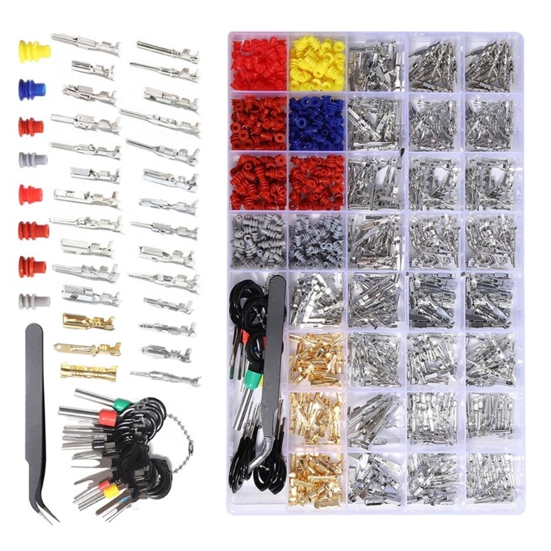 PCF * 950 ชิ้นรถสายไฟขั้วต่อ Pin Connector Pin Terminals 1 1 5 1 8 2 2 8 3 5 มิลลิเมตรยานยนต์ Pin Co