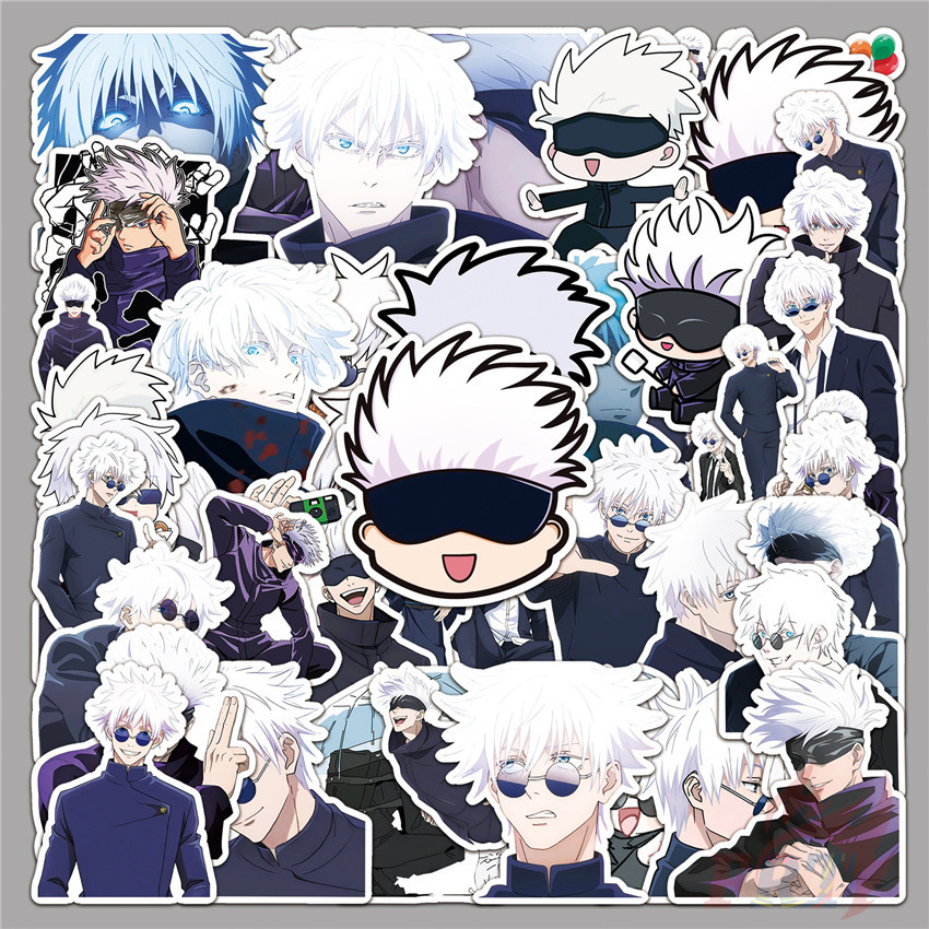 ❉ ศิลปป้องกันตัวแบบหนึ่ง ไคเซ็น . สติ๊กเกอร์ Gojo Satoru Series 01 ❉ 50 ชิ้น/เซ็ต DIY แฟชั่นสติ๊กเกอร์กันน้ํา Doodle สติ๊กเกอร์