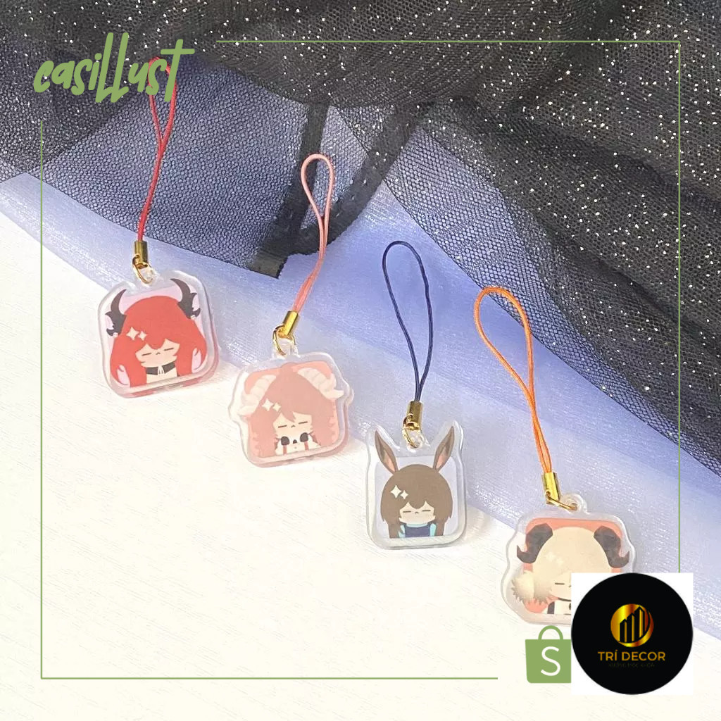 พวงกุญแจ/พวงกุญแจ Arknights A9 (พร้อมสติ๊กเกอร์รุ่นเดียวกัน) - Bin