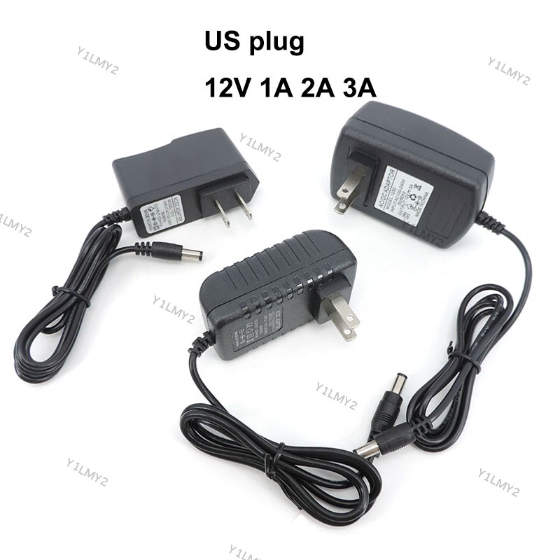 12V 1A 2A 3A US Plug AC 110V 220V to DC Power Supply Charger 1000ma 2000ma 3000ma Transformer USA tr