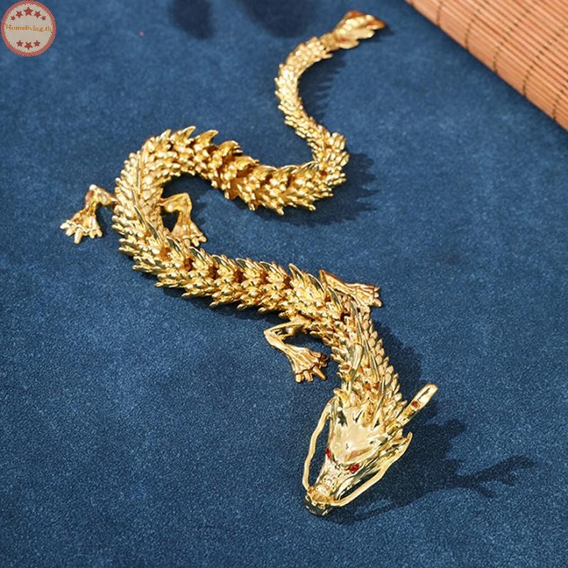 บ้านโลหะผสม3ง มังกรสามารถหมุนมังกรโต๊ะศิลปะและงานฝีมือตกแต่งมังกรรูปปั้นสร้างสรรค์ของขวัญของเล่นเด็กของขวัญไทย