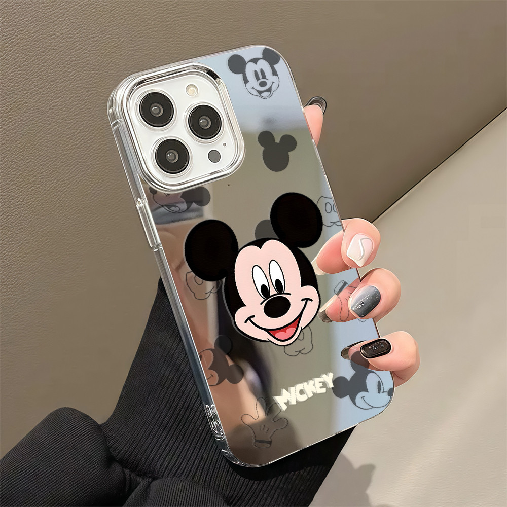 COD  เคส For iPhone 11 13 16 15 14 12 Pro Max เคสไอโฟน11 XS MAX XR 8 Plus Case เมาส์น่ารัก กระจก กรณีโทรศัพท์มือถือชุบ ราคา ถูกที่สุด ดีลบีเคเค แกลเลอรีภาพที่ 6