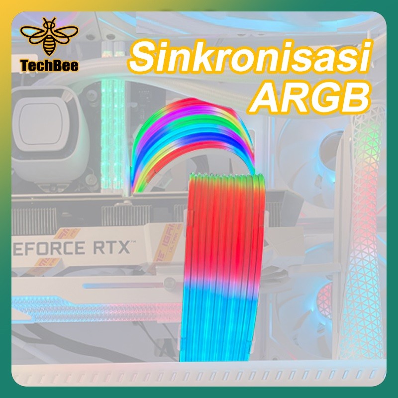 ARGB strip 5V 3PIN PSU สาย SYNC CABLE PSU EXTENSION & VGA EXTENSION 5V ARGB SYNC 24Pin ARGB