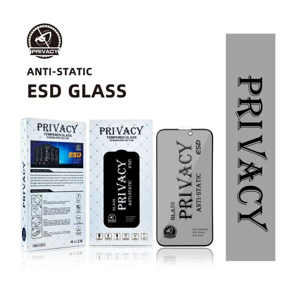 TEMPERED GLASS ESD ANTI STATIC SPY PRIVACY OPPO F11 PRO K3 F7 PRO RENO 4 4F RENO 2F RENO 5 5F RENO 6