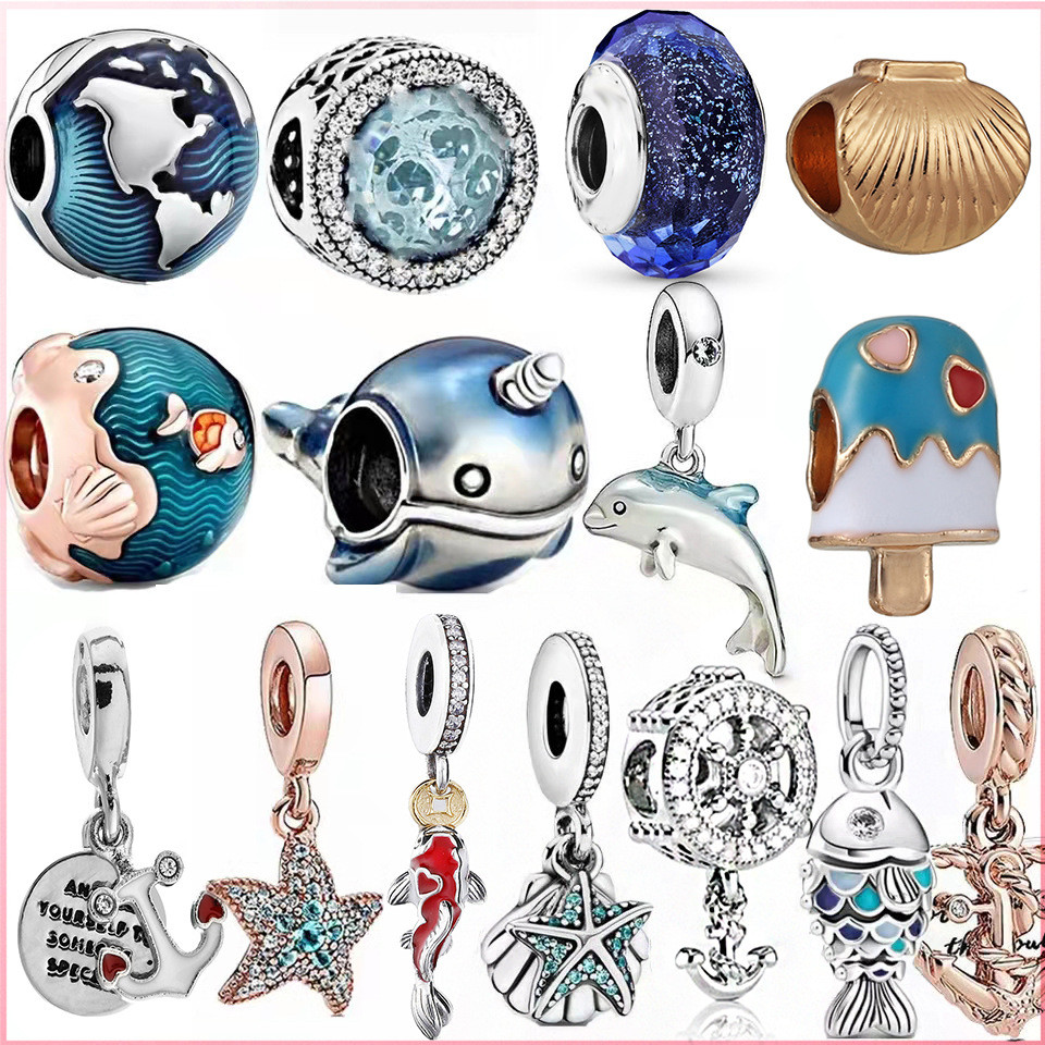 ลูกปัดแก้วธุมากรฟ้า Blue Night Sky ขนาด 3mm สำหรับสร้อยข้อมือและงานฝีมือ DIY