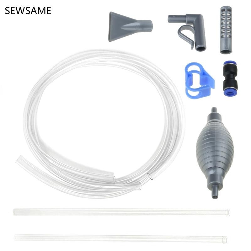 SEWSAME Aquarium น้ําเปลี่ยนชุดปลาสําหรับถัง Mini Siphon Gravels เครื่องดูดฝุ่นยาวท่อถังขนาดเล็ก Maintenanc