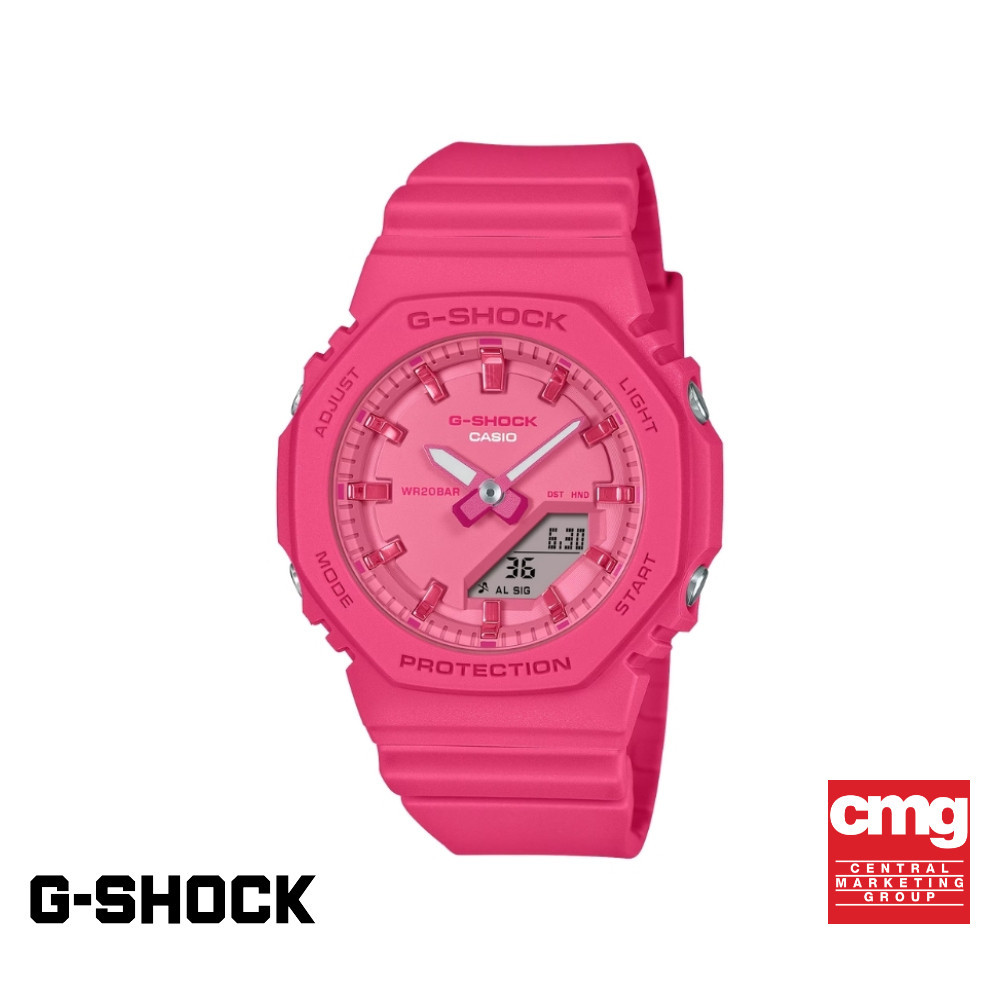 CASIO นาฬิกาข้อมือผู้หญิง G-SHOCK รุ่น GMA-P2100PP-4ADR สายเรซิ่น สีชมพู