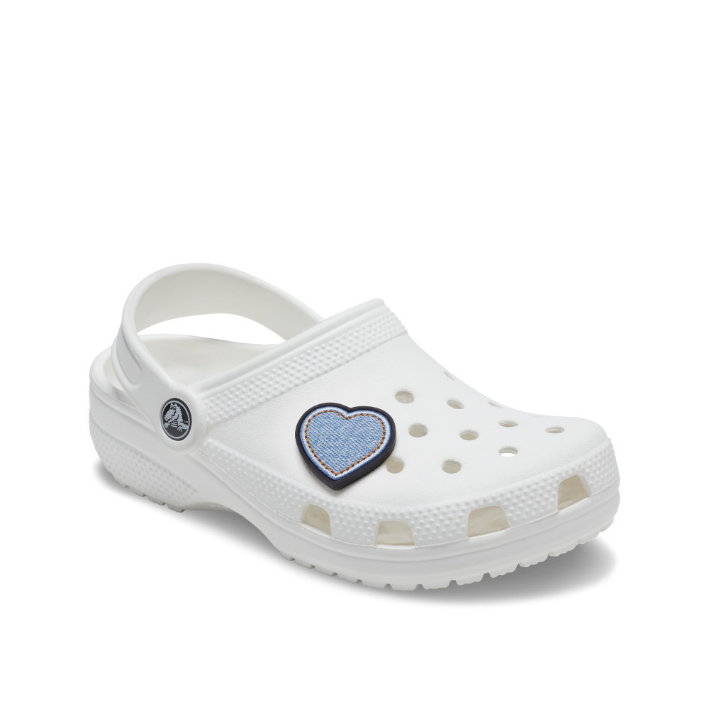 CROCS ตัวติดรองเท้า JIBBITZ DENIM PATCH HEART