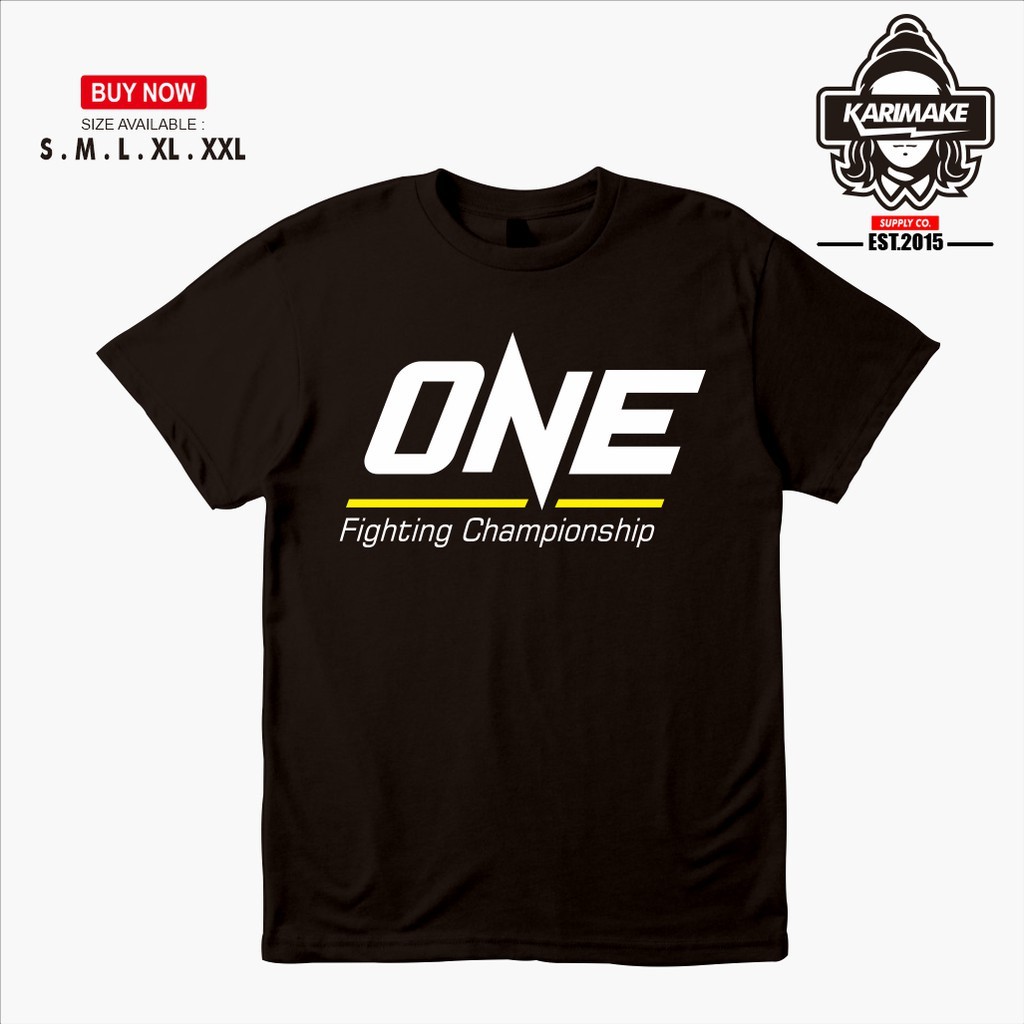 Karimake One Fighting Championship Cotton Print Crew Neck T-Shirt