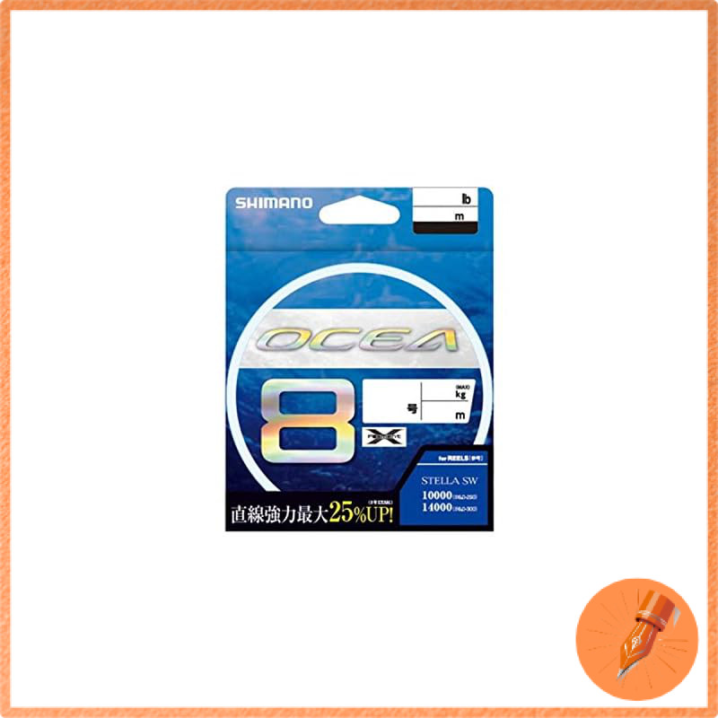 SHIMANO Line Ocea 8 400m #3.0 5 Colors LD-A81S Fishing Line #3