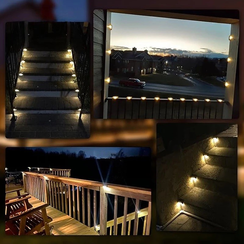 โคมไฟโซล่าเซลล์ ติดบันไดหน้าบ้าน ติดรั้ว Solar light 1 รูปที่ 6