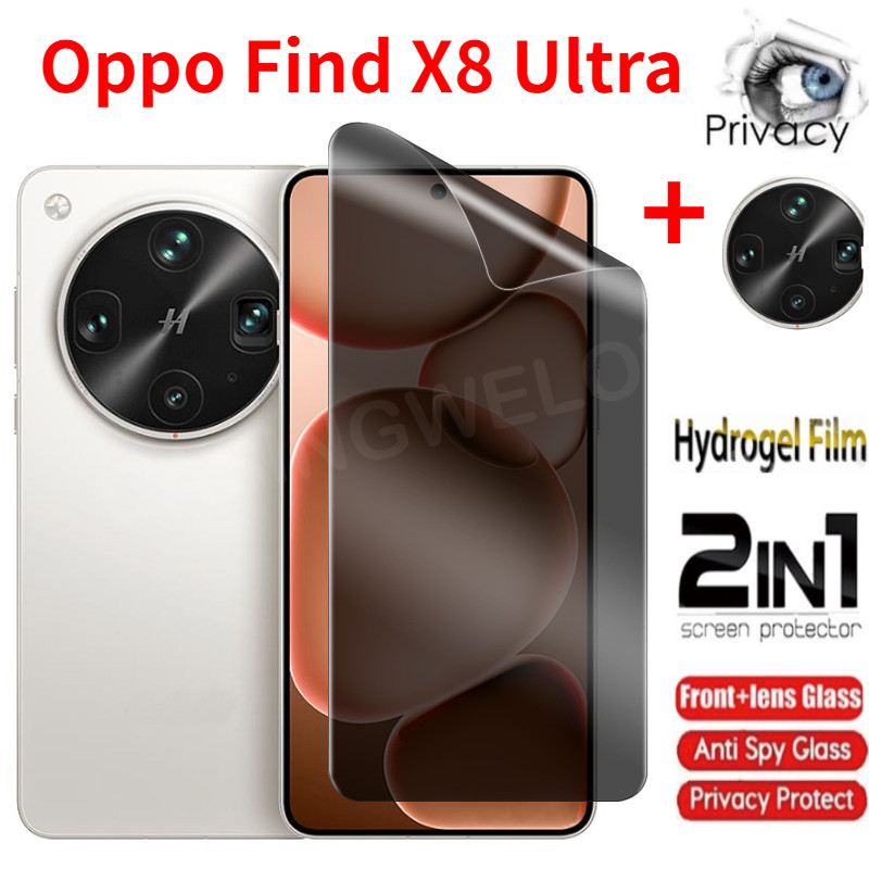 สําหรับOppoค้นหาX8 Ultra 2025 ความเป็นส่วนตัวHydrogelฟิล์มAnti-Spyคลุมทั้งหมดป้องกันหน้าจอAnti Peekฟิล์มความเป็นส่วนตัวสําหรับOPPOค้นหาX8 Ultra X9 Pro 5Gกล้องฟิล์ม