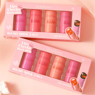 4 สีเยลลี่บลัชออนแท่ง 4 ชิ้น, เนเชอรัล ชิมเมอร์ มอยส์เจอร์ไรเซอร์ คอนทัวร์ริ่ง ลิป แอนด์ แก้ม