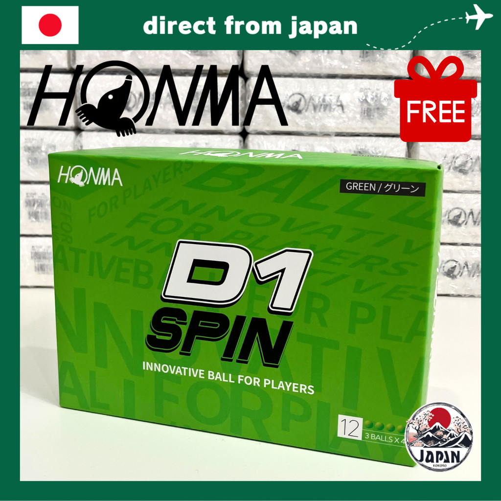 HONMA D1 SPIN Golf Balls | Urethane | High Spin & Distance | Soft Feel | 1 Dozen