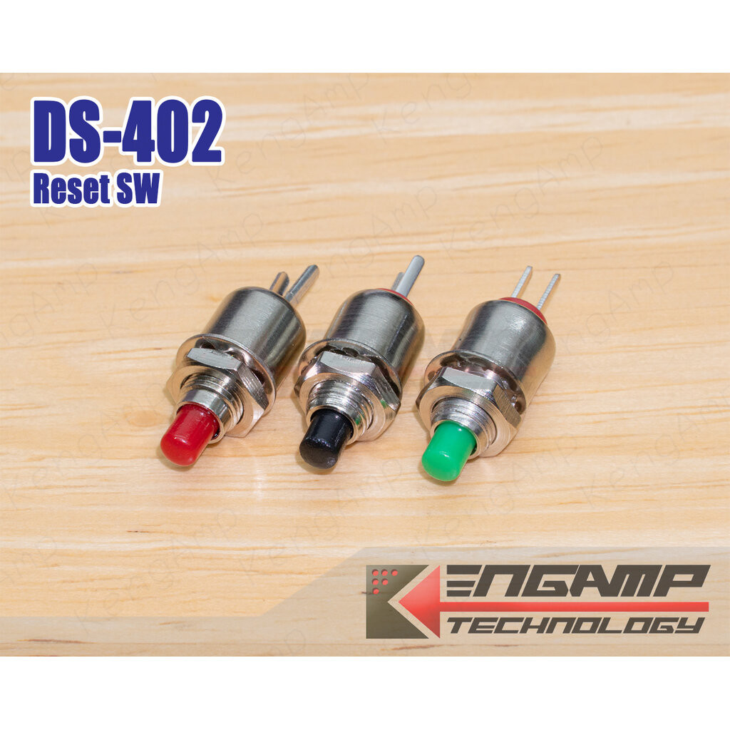 (สินค้ามีตัวเลือก) [SW] DS-402 Reset Switch สวิตซ์ กดติด-ปล่อยดับ รูติดตั้ง 5mm
