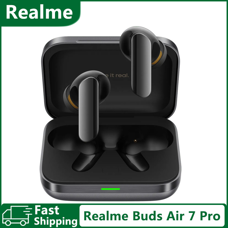 ต้นฉบับ realme Buds Air 7 Pro การตัดเสียงรบกวน AI การสนทนาพร้อมกัน LHDC 5.0 บลูทูธ 5.4